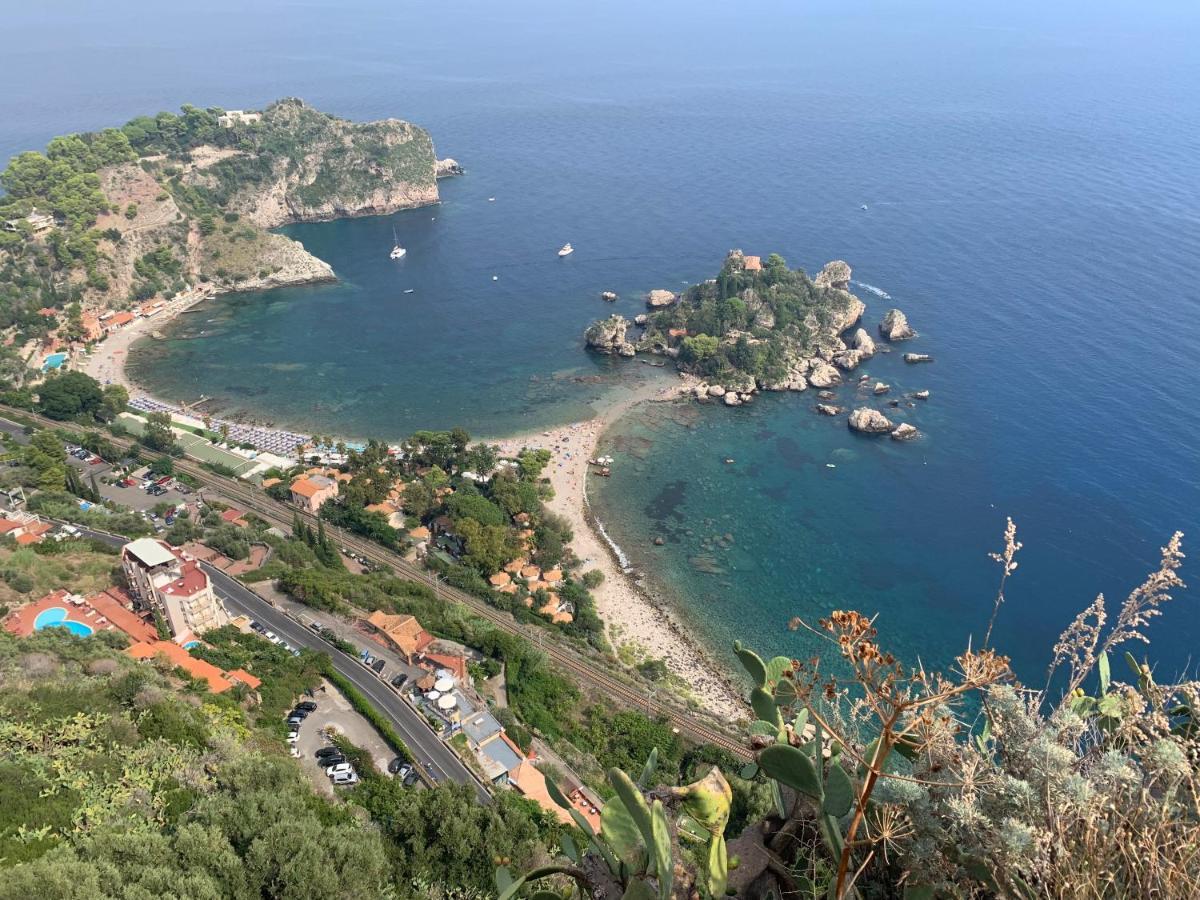 Ferienwohnung Panoramic Taormina Bay View Exterior foto